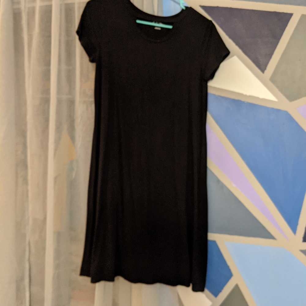 Black t-shirt dress